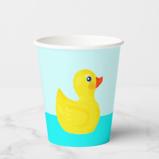 Babydusche Rubber Duck Pappbecher (Vorderseite)