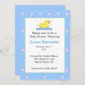 Babydusche Rubber Ducky Einladung (Vorne/Hinten)