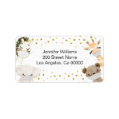 Babydusche Rücksendeadresse Adressaufkleber (Vorne)