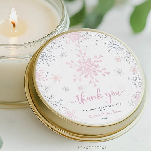 Babydusche Runder Aufkleber