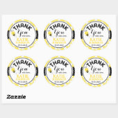 Babydusche Runder Aufkleber (Blatt)