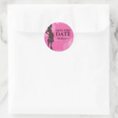 Babydusche Runder Aufkleber (Tasche)