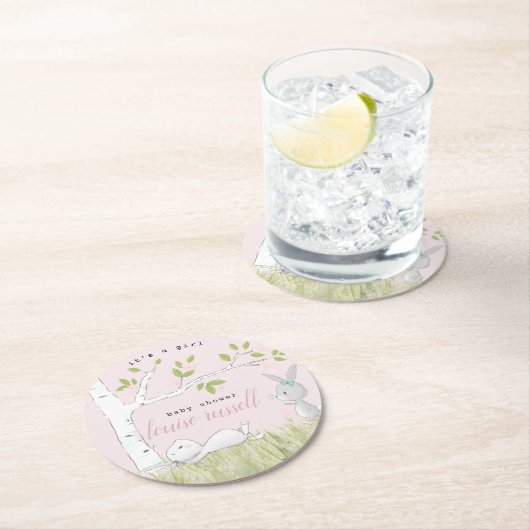 Babydusche Runder Pappuntersetzer (Vor Ort)