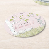 Babydusche Runder Pappuntersetzer (Angewinkelt)