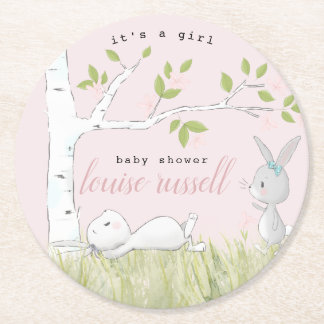 Babydusche Runder Pappuntersetzer