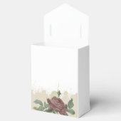 Babydusche Rustikale Blütenhose Burgundy Geometric Geschenkschachtel (Geöffnet)