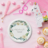 Babydusche Rustikale Kleider Alabaster Elfenbeinkü Pappteller (Party)