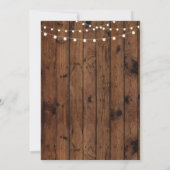 Babydusche Rustikales Chalk & Holz Einladung GRILL (Rückseite)