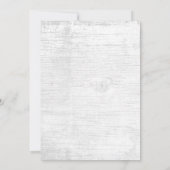 Babydusche Rustikales sukkulentes Blumenholz Einladung (Rückseite)