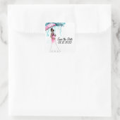 Babydusche Save the Date Aufkleber (Tasche)