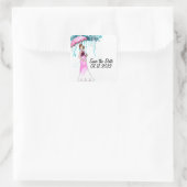 Babydusche Save the Date Aufkleber (Tasche)
