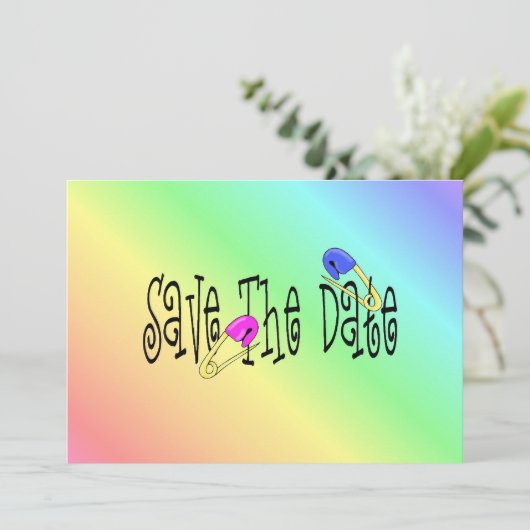 Babydusche - SAVE THE DATE - Einladung (Stehend Vorderseite)