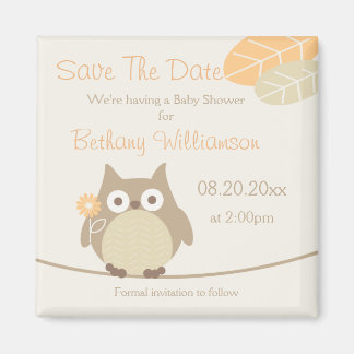 Babydusche Save the Date neutrales Geschlecht Magnet