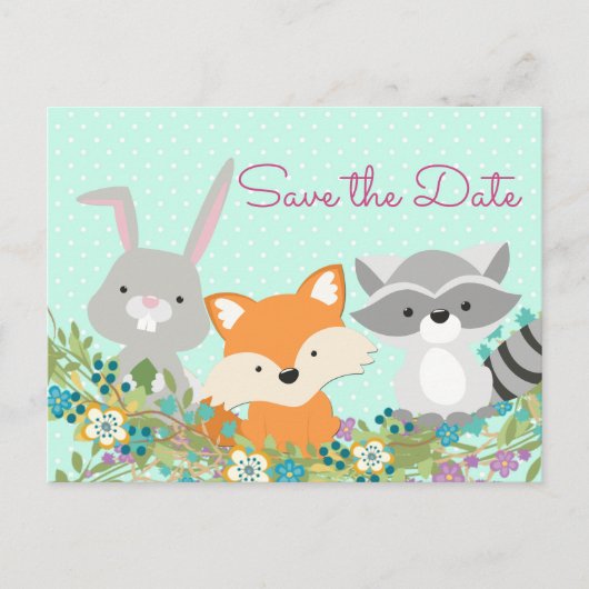 Babydusche Save the Date Postkarte (Vorderseite)