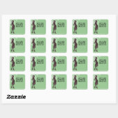 Babydusche Save the Date Quadratischer Aufkleber (Blatt)