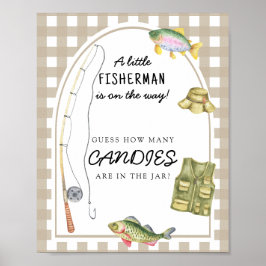 Babydusche - schätzen Sie, wie viele Bonbons es gi Poster