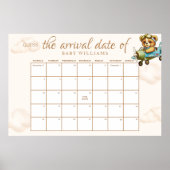 Babydusche schätzt das Terminkalender-Poster Poster (Vorne)