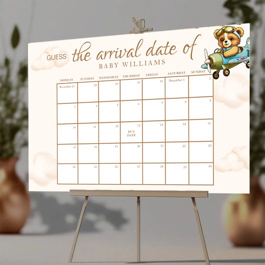 Babydusche schätzt das Terminkalender-Poster Poster
