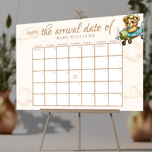 Babydusche schätzt das Terminkalender-Poster Poster