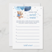 Babydusche schätzt die süße Teddy-Bärenkarte Einladung (Vorderseite)