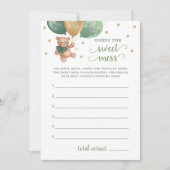 Babydusche schätzt die süße Teddy-Bärenkarte Einladung (Vorderseite)