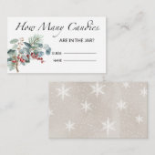 Babydusche schätzt, wie viele Kanadier Begleitkarte (Vorne/Hinten)