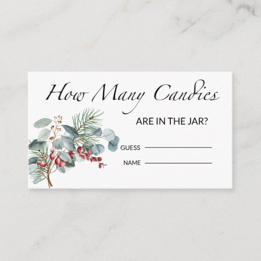 Babydusche schätzt, wie viele Kanadier Begleitkarte (Vorderseite)