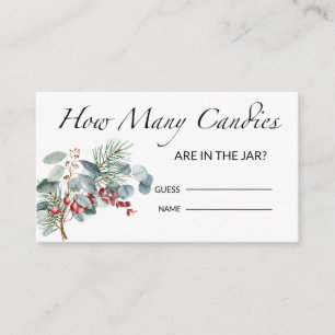 Babydusche schätzt, wie viele Kanadier Begleitkarte