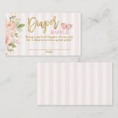Babydusche Schmetterling Windelwickler Begleitkarte (Vorne/Hinten)