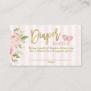 Babydusche Schmetterling Windelwickler Begleitkarte