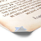 Babydusche Schnuller Jagdzeichen Poster (Ecke)