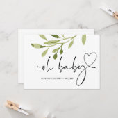 Babydusche Schwangerschaft Herzlichen Glückwunsch Karte (Vorderseite/Rückseite Beispiel)