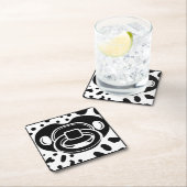 Babydusche - Schwarz und Weiß - Schnuller Rechteckiger Pappuntersetzer (Vor Ort)