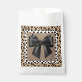 Babydusche Schwarz-weiß braun - Tierdruckmaschine Geschenktütchen (Vorderseite)