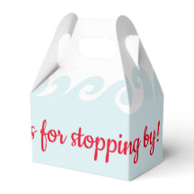 Babydusche Schwimmen Whale Gable Favor Box