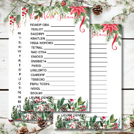 Babydusche Scramble Herbst Weihnachten