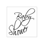 Babydusche - Script Gummistempel (Prägung)