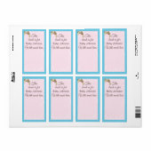 Babydusche "Sea Turtle Pink" Buchzeichen Blatt 8 (Vorne)