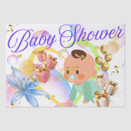 Babydusche Seidenpapier
