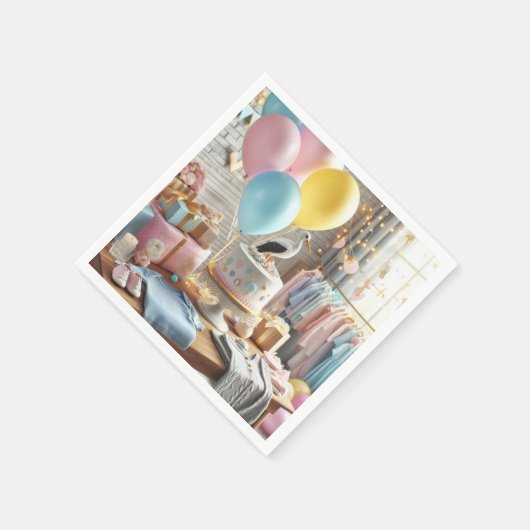 Babydusche Serviette (Ecke)