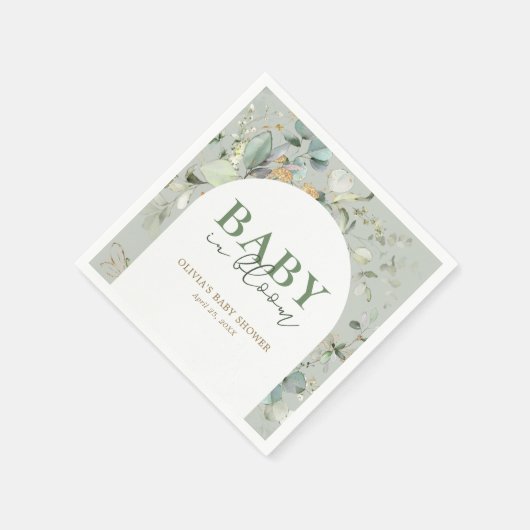 Babydusche Serviette (Ecke)