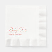 Babydusche Serviette (Vorderseite)