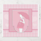 Babydusche, Set mit dem Label "Food and Beverage". Schaumweinetikett (Einzelnes Label)