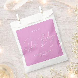 Babydusche-Skript moderner cerpink Gast Geschenktütchen