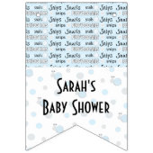 Babydusche "Snips and Snails", Frack-Banner Wimpelkette (Erste Fahne)