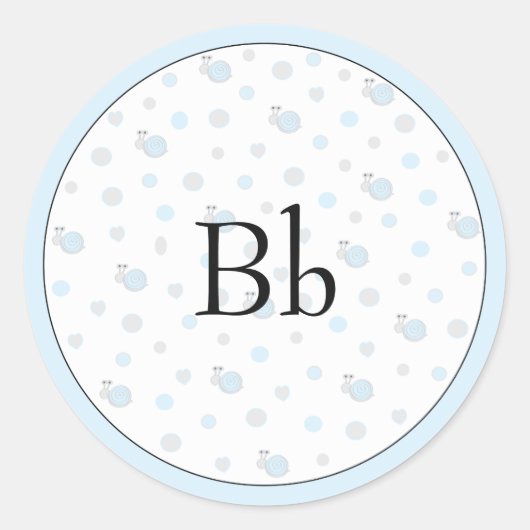 Babydusche "Snips & Snails" Aufkleber 1 1/2" oder (Vorderseite)