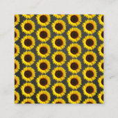 Babydusche Sonnenblume Windelwanne Umschließkarte Begleitkarte (Rückseite)