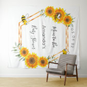 Babydusche Sonnenblumen Mama geschlechtsneutral zu Wandteppich (Beispiel (Horizontal))