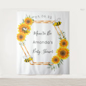 Babydusche Sonnenblumen Mama geschlechtsneutral zu Wandteppich (Vorderseite)