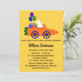 Babydusche Sonnenkarotte #3-2 Einladungskarte (Stehend Vorderseite)